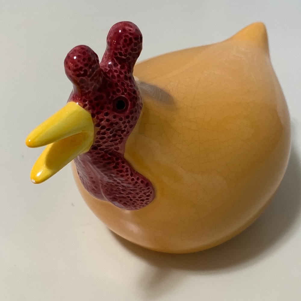 Crackled Hand Painted Hen